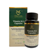 OneVeda Vitamin B12 Capsules- Plant-Based B12 for Energy, Nerve Health & Everyday Vitality